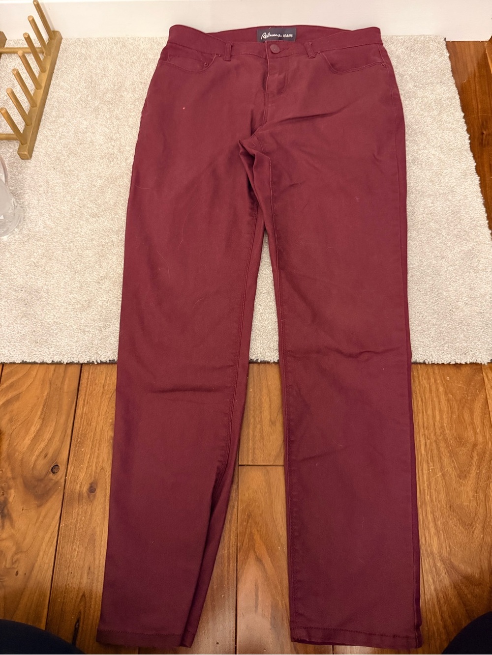 Reitmans petites size 28 maroon denim